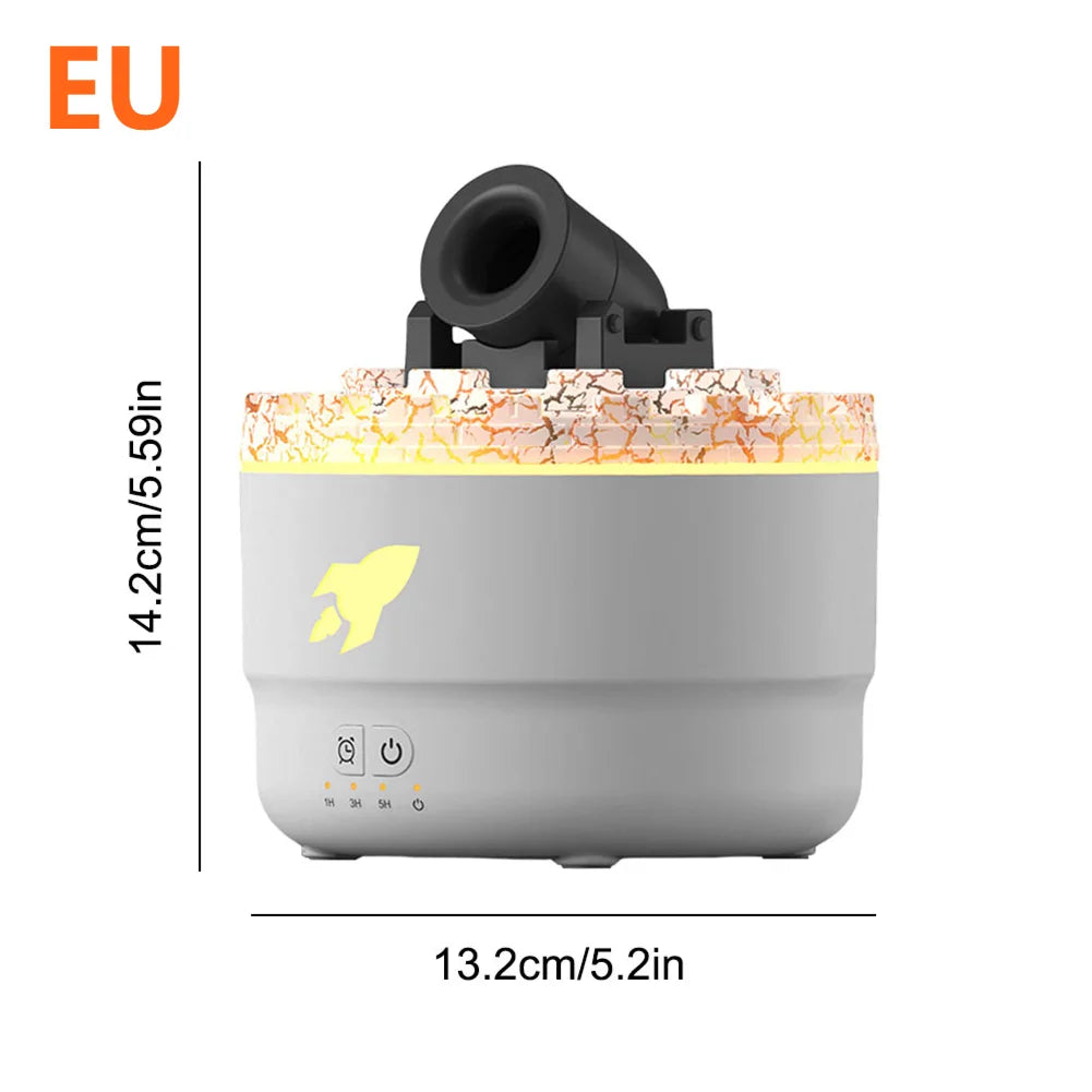 Volcanic Air Aroma Humidifier Essential Oil Diffuser Cannon Blast Aroma Humidifier Aromatherapy Diffusers with Colorful Lights