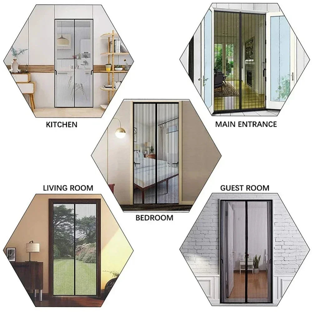 Magnetic Mosquito Net for Windows and Doors - Insulated Curtain for Living Room Protection
