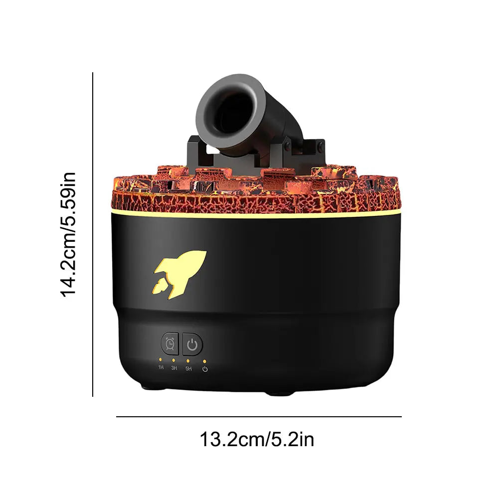 Volcanic Air Aroma Humidifier Essential Oil Diffuser Cannon Blast Aroma Humidifier Aromatherapy Diffusers with Colorful Lights